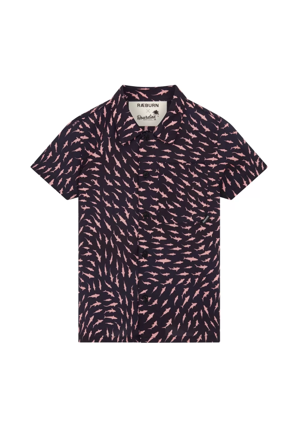 Boardies Apparel Kids Raeburn Sharks Pink Shirt