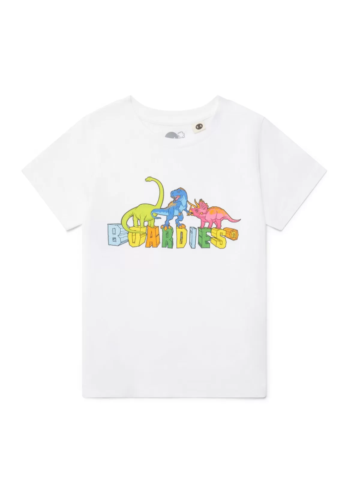 Boardies Apparel Kids White Vibrant Dino T-Shirt