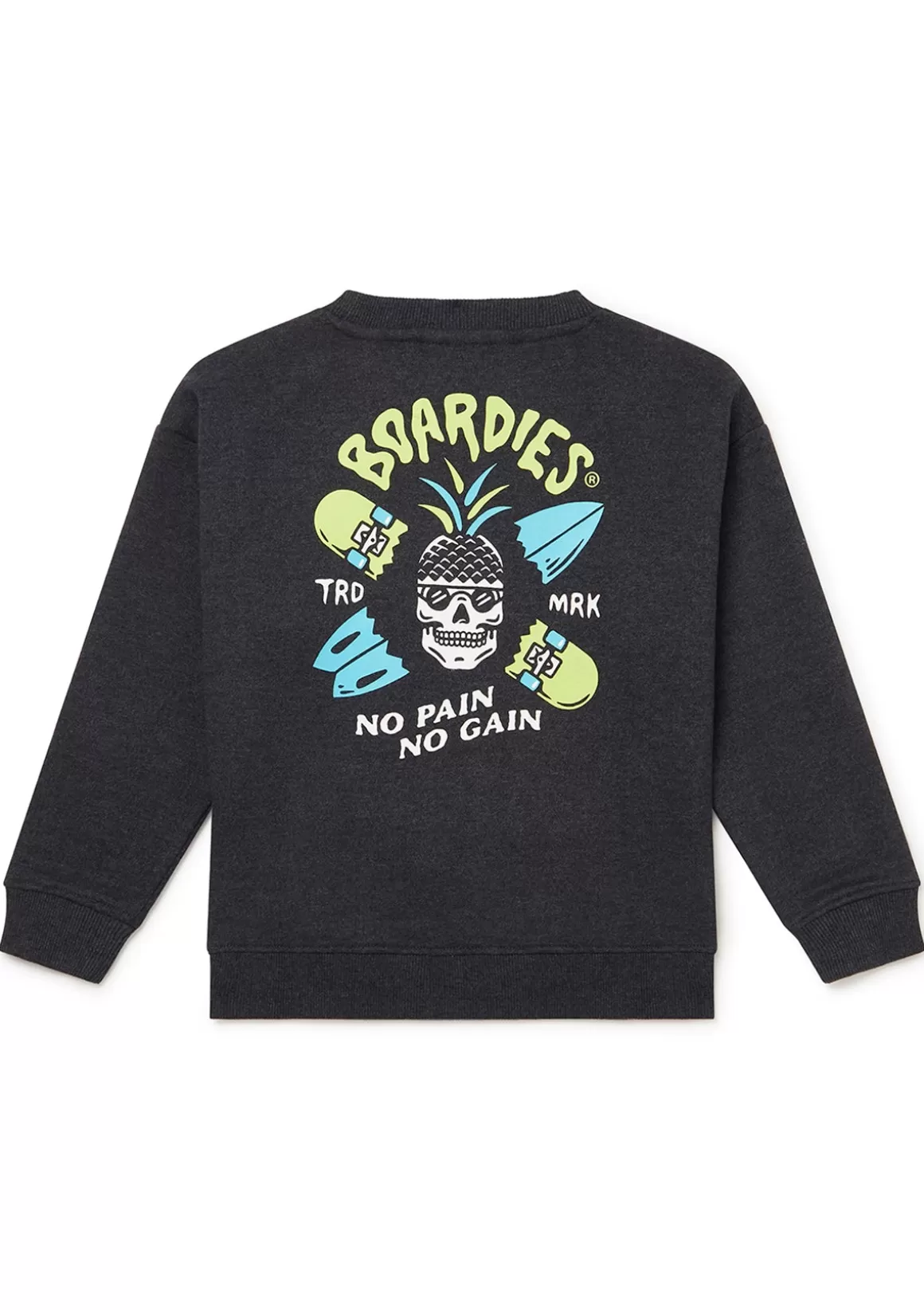 Boardies Apparel No Pain No Gain Kids Crew Neck Sweater