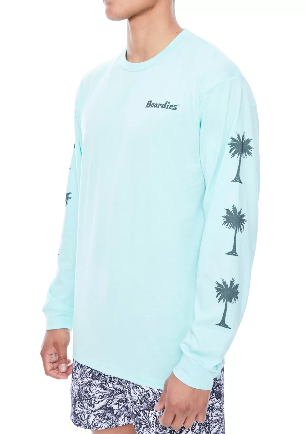 Boardies Apparel Palm Arm Green Long Sleeve T-Shirt