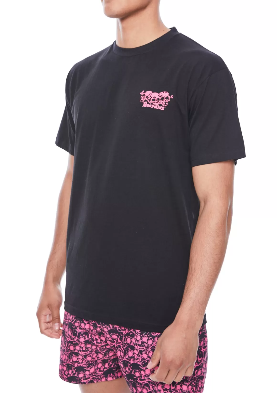 Boardies Apparel Skulls Black & Pink T-Shirt