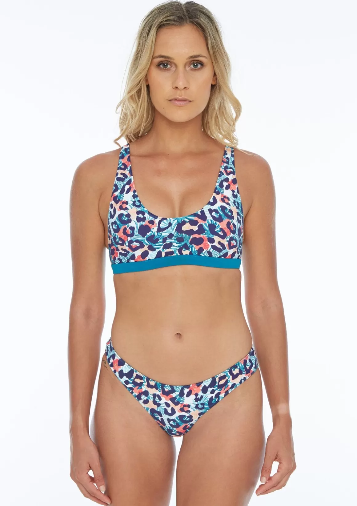 Boardies Apparel Tropical Cheetah Reversible Crop Top